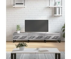TV staliukas Televizoriaus spintelė, pilka ąžuolo, 150x36x30cm, mediena