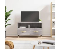 TV staliukas Televizoriaus spintelė, pilka ąžuolo, 80x36x50cm, mediena