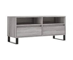 TV staliukas Televizoriaus spintelė, pilka ąžuolo, 100x34,5x44,5cm, mediena
