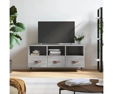 TV staliukas Televizoriaus spintelė, pilka ąžuolo, 102x36x50cm, mediena