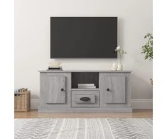 TV staliukas Televizoriaus spintelė, pilka ąžuolo, 100x35,5x45cm, mediena