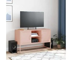 TV staliukas Televizoriaus spintelė, rožinė, 100,5x39x60,5cm, plienas