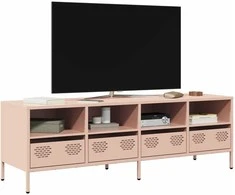 TV staliukas Televizoriaus spintelė, rožinė, 135x39x43,5cm, plienas