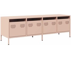 TV staliukas Televizoriaus spintelė, rožinė, 135x39x43,5cm, plienas