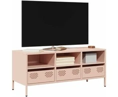 TV staliukas Televizoriaus spintelė, rožinė, 101,5x39x43,5cm, plienas