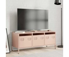 TV staliukas Televizoriaus spintelė, rožinė, 101,5x39x43,5cm, plienas