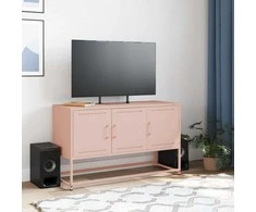 TV staliukas Televizoriaus spintelė, rožinė, 100,5x39x60,5cm, plienas