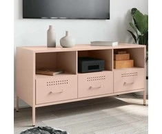 TV staliukas Televizoriaus spintelė, rožinė, 100,5x39x50,5cm, plienas