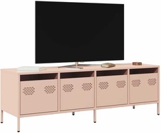 TV staliukas Televizoriaus spintelė, rožinė, 135x39x43,5cm, plienas