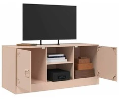 TV staliukas Televizoriaus spintelė, rožinės spalvos, 99x39x44cm, plienas