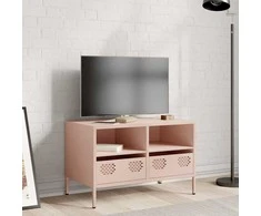 TV staliukas Televizoriaus spintelė, rožinės, 68x39x43,5cm, plienas