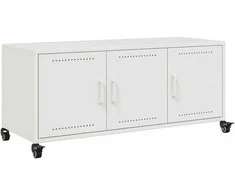 TV staliukas Televizoriaus spintelė, balta, 100,5x39x43,5cm, plienas