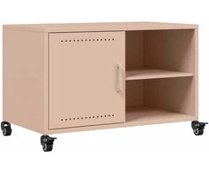 TV staliukas Televizoriaus spintelė, rožinės spalvos, 68x39x43,5cm, plienas