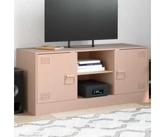 TV staliukas Televizoriaus spintelė, rožinės spalvos, 99x39x44cm, plienas