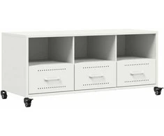 TV staliukas Televizoriaus spintelė, balta, 100,5x39x43,5cm, plienas