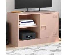 TV staliukas Televizoriaus spintelė, rožinės spalvos, 67x39x44cm, plienas
