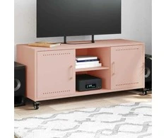 TV staliukas Televizoriaus spintelė, rožinė, 100,5x39x43,5cm, plienas