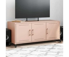 TV staliukas Televizoriaus spintelė, rožinė, 100,5x39x43,5cm, plienas