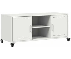 TV staliukas Televizoriaus spintelė, balta, 100,5x39x43,5cm, plienas