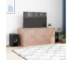 TV staliukas Televizoriaus spintelė, rožinės spalvos, 99x39x44cm, plienas