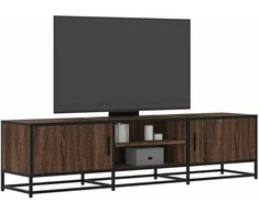 TV staliukas Televizoriaus spintelė, ruda, 160x35x41cm, mediena ir metalas