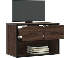 TV staliukas Televizoriaus spintelė, ruda, 60x31x39,5cm, mediena/metalas