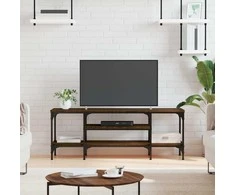 TV staliukas Televizoriaus spintelė, ruda, 121x35x45cm, mediena ir geležis