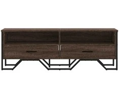 TV staliukas Televizoriaus spintelė, ruda ąžuolo, 122x34x41cm, mediena