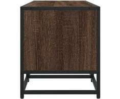 TV staliukas Televizoriaus spintelė, ruda, 100x35x41cm, mediena ir metalas