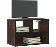 TV staliukas Televizoriaus spintelė, ruda, 60x31x39,5cm, mediena/metalas