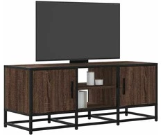 TV staliukas Televizoriaus spintelė, ruda, 100x35x41cm, mediena ir metalas
