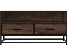TV staliukas Televizoriaus spintelė, ruda, 80x34,5x40cm, mediena ir metalas