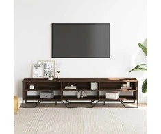 TV staliukas Televizoriaus spintelė, ruda ąžuolo, 180x34x41cm, mediena