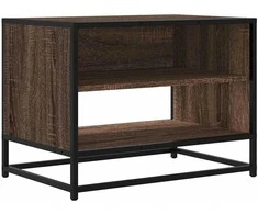 TV staliukas Televizoriaus spintelė, ruda, 61x40x46cm, mediena ir metalas