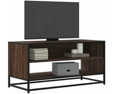 TV staliukas Televizoriaus spintelė, ruda, 91x40x46cm, mediena ir metalas