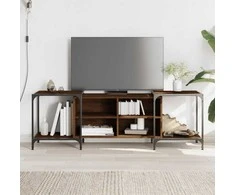TV staliukas Televizoriaus spintelė, ruda ąžuolo, 153x37x50cm, mediena
