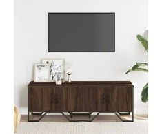 TV staliukas Televizoriaus spintelė, ruda ąžuolo, 122x34x41cm, mediena