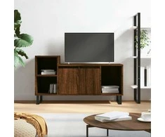 TV staliukas Televizoriaus spintelė, ruda ąžuolo, 100x35x55cm, mediena