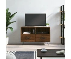 TV staliukas Televizoriaus spintelė, ruda ąžuolo, 80x36x50cm, mediena