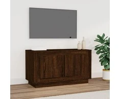 TV staliukas Televizoriaus spintelė, ruda ąžuolo, 80x35x45cm, mediena
