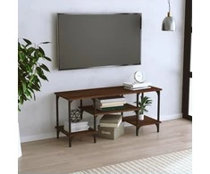 TV staliukas Televizoriaus spintelė, ruda ąžuolo, 102x35x45,5cm, mediena