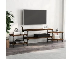 TV staliukas Televizoriaus spintelė, ruda ąžuolo, 197x35x52cm, mediena