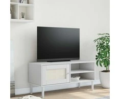 TV staliukas Televizoriaus spintelė SENJA, balta, 106x40x49cm, pušis