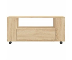 TV staliukas Televizoriaus spintelė, sonoma ąžuolo, 102x34,5x43cm, mediena