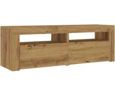 TV staliukas Televizoriaus spintelė su LED, artisano, 120x35x40cm, mediena