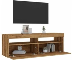 TV staliukas Televizoriaus spintelė su LED, artisano, 120x35x40cm, mediena