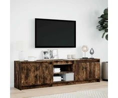 TV staliukas Televizoriaus spintelė su LED, ąžuolo, 180x34x50cm, mediena