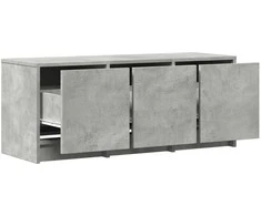 TV staliukas Televizoriaus spintelė su LED, betono, 97x34x40cm, mediena
