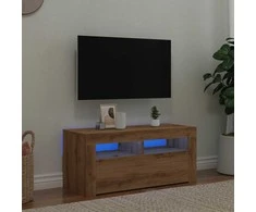TV staliukas Televizoriaus spintelė su LED, artisano, 90x35x40cm, mediena