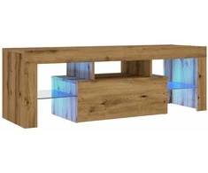 TV staliukas Televizoriaus spintelė su LED, artisano, 120x36,5x40cm, mediena